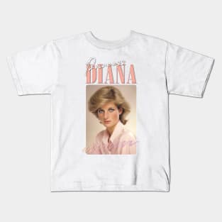 Princess Diana - - 80s Retro Aesthetic Kids T-Shirt